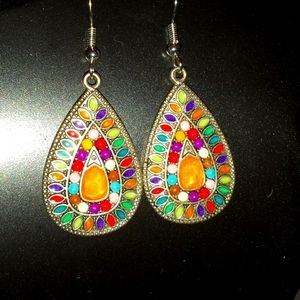 Mosaic Necklace and Earrings Set